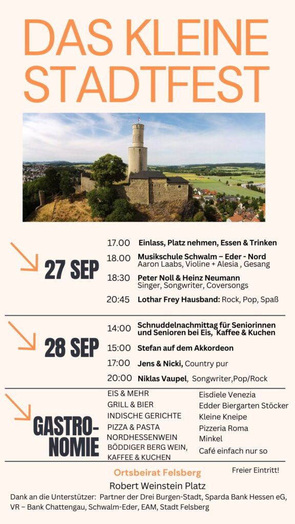 Das Kleine Stadtfest Felsberg