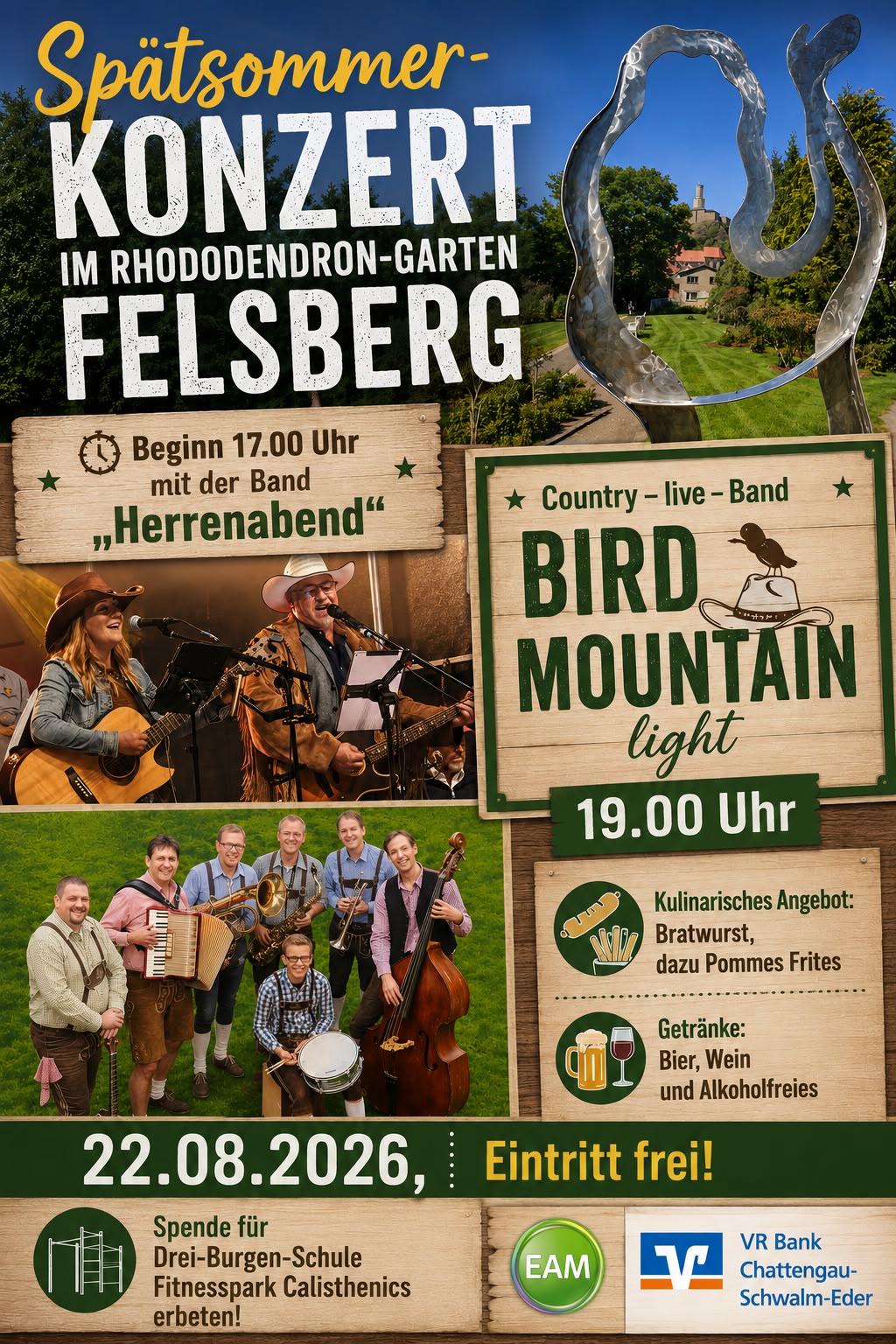 Spätsommerkonzert im Rhododendron-Garten