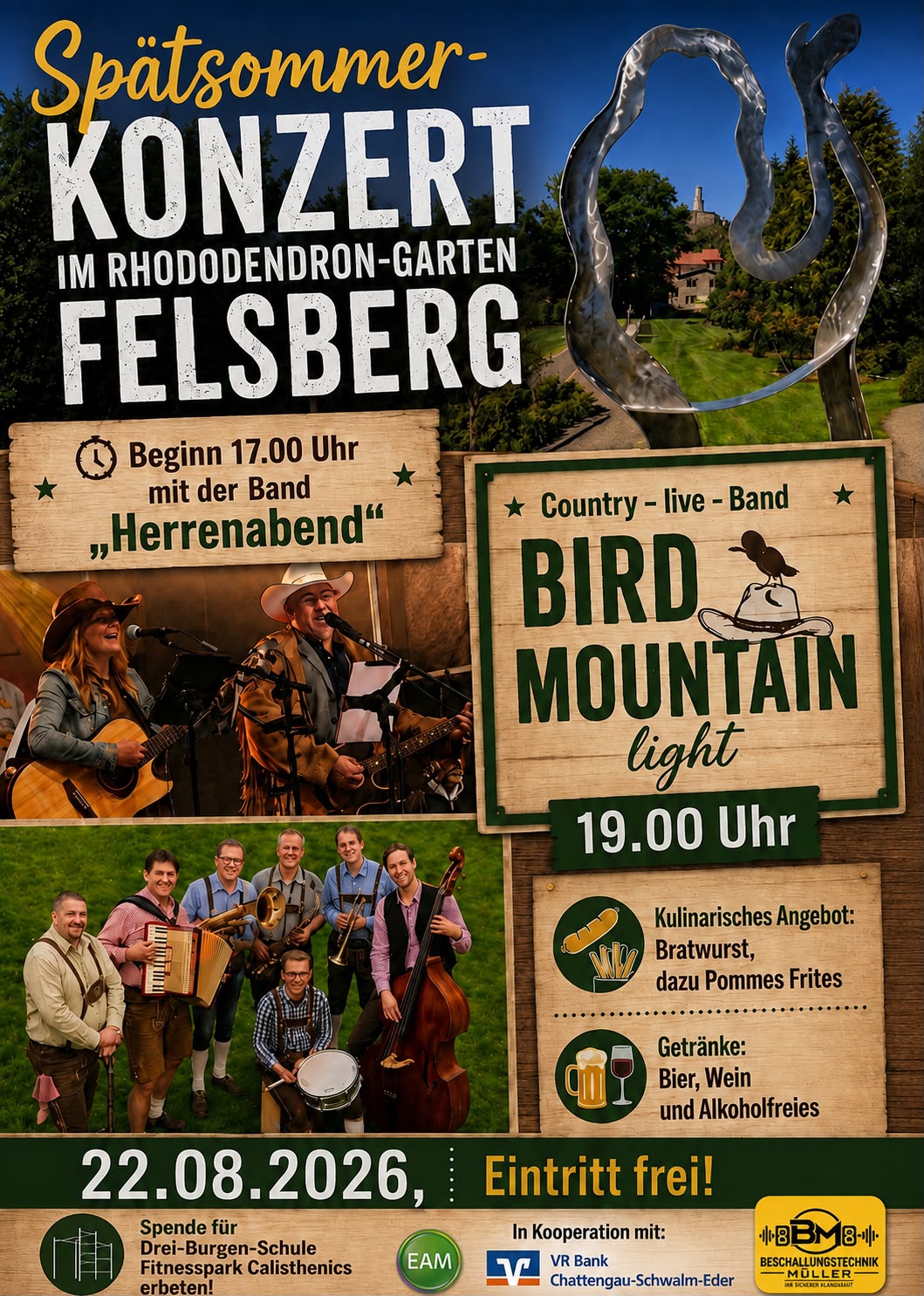 Spätsommerkonzert im Rhododendron-Garten